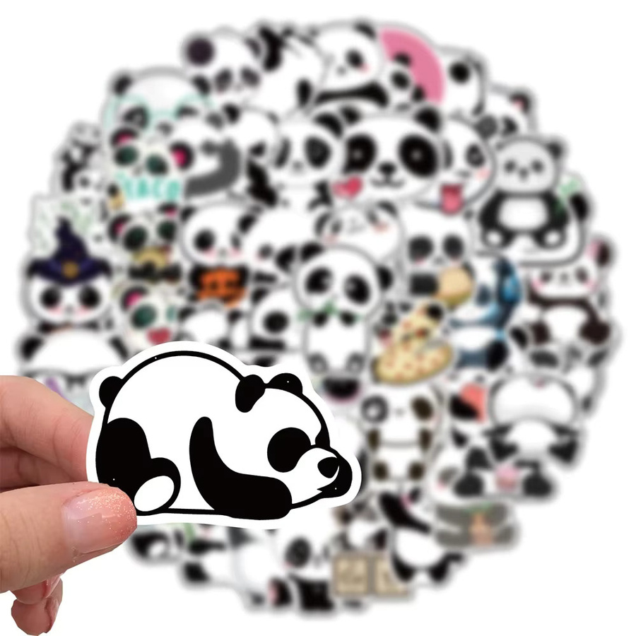 GOGOTU Panda Cartoon Tier Aufkleber, 50-teiliges Set - Bild 3