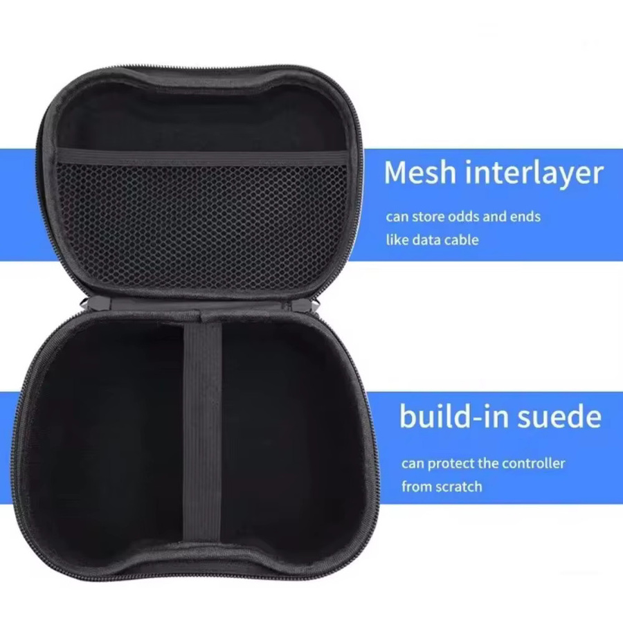 Tragbare Hartschalen-Schutzaufbewahrungstasche in Grau für Xbox One, Xbox Series S/X, PS5, PS4, PS3 und Nintendo Switch Pro Controller - Bild 4