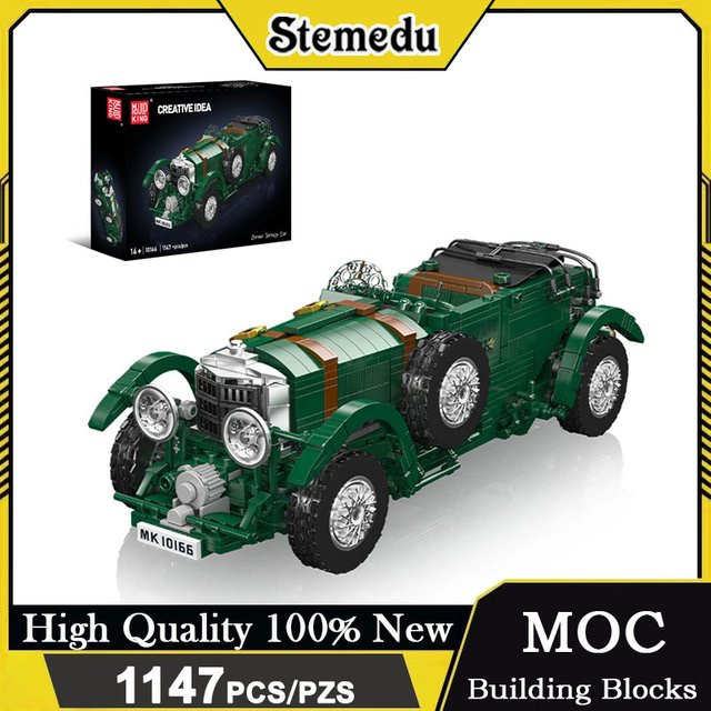 Mold King Retro Vintage Auto, Bausteine, Grün, 1147 Teile, ab 14 Jahren - Bild 1