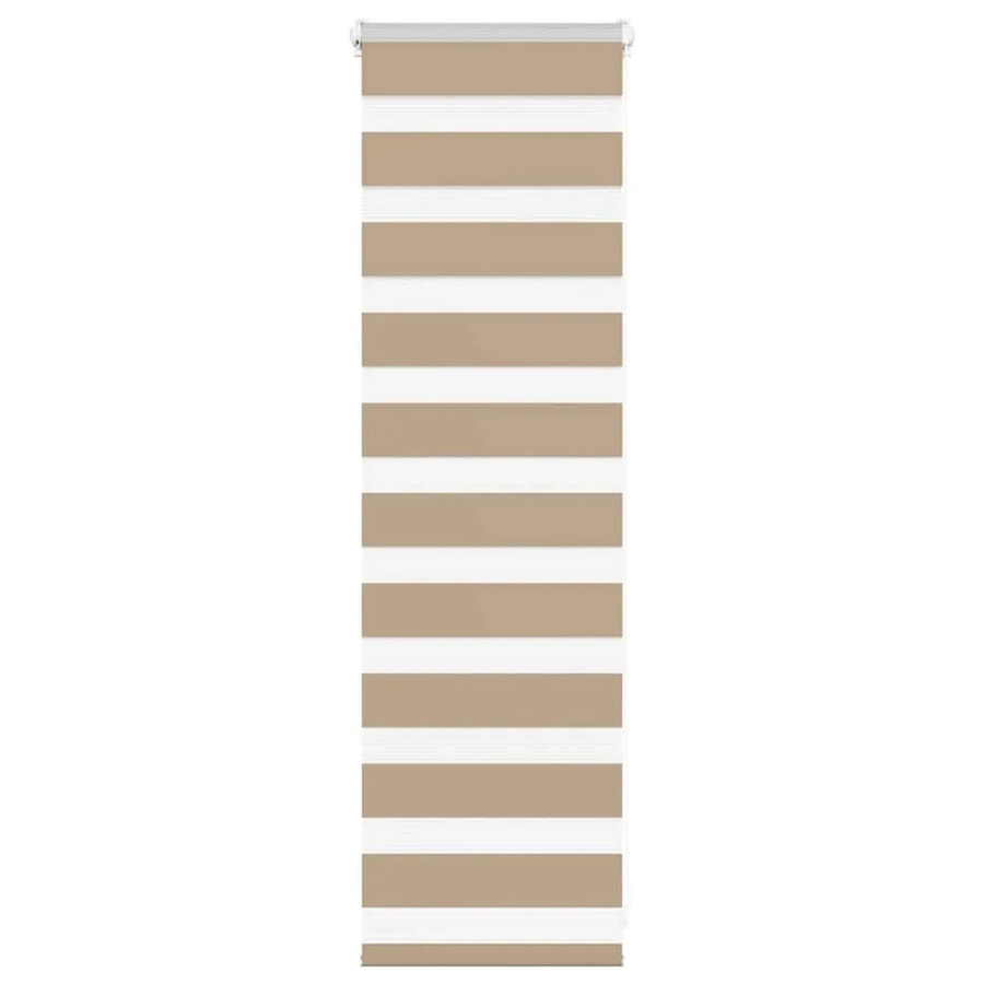 vidaXL Doppelrollo Day & Night Sandbraun gestreift aus Polyester B: 50 cm, H: 100 cm - Bild 2