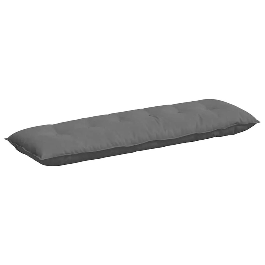 vidaXL Rückenkissen aus Mikrofaserstoff in Dunkelgrau, B: 160 cm, H: 50 cm - Bild 2