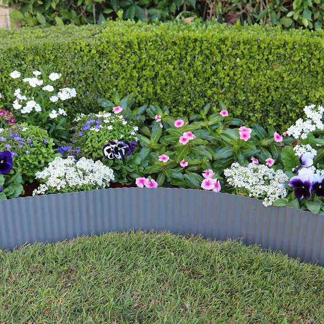 SIENA GARDEN Rasenkante aus verzinktem Stahl in Grau - Bild 1