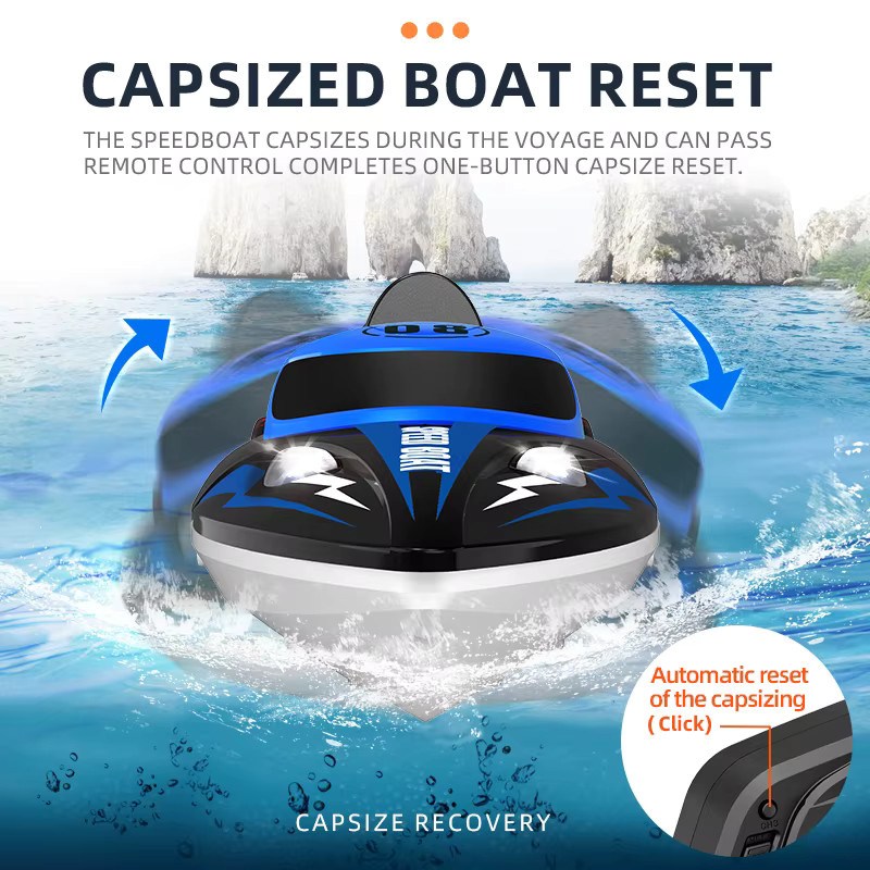 ZHENDUO RC Batterie Boot, High-Speed Racing Schiff, ferngesteuert, ab 14 Jahren - Bild 5