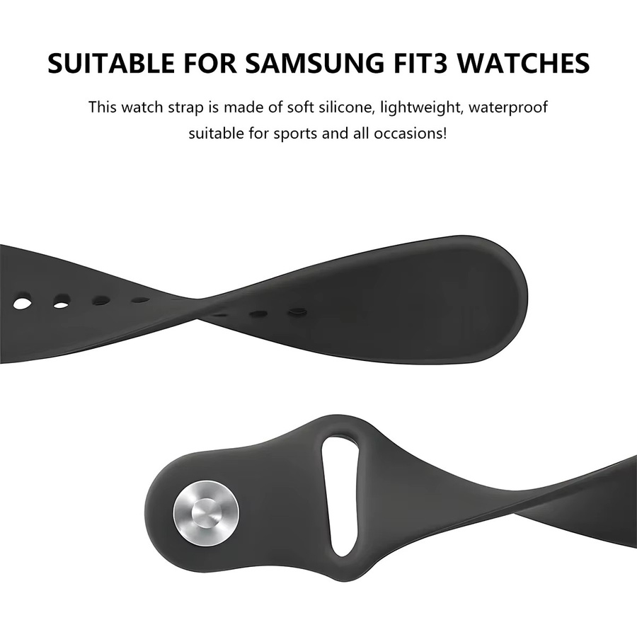CAOWTAN Uhrenarmband Silikon, Samsung Galaxy Fit 3, Unisex - Bild 1