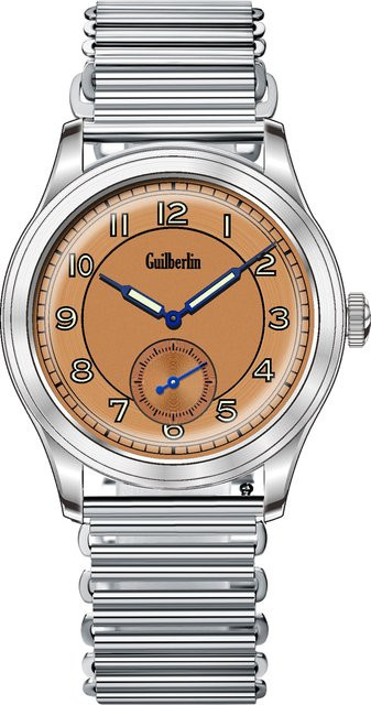 GRMONTRE Armbanduhr, Handaufzug, Edelstahl, Gold, Herren - Bild 1