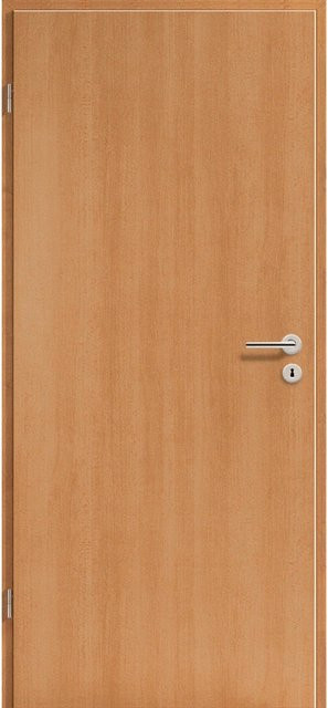 GetaDoor Dekorfolie Zimmertür Holznachbildung Buche Braun, Breite: 61 cm, Höhe: 198,5 cm, Anschlag Links - Bild 1
