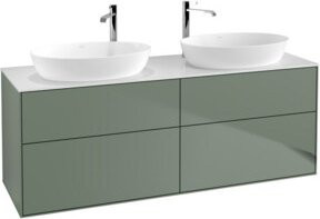 V&B Waschtischunterschrank Finion in Weiß lackiert B/T/H: 160 x 50,1 cm - Bild 1