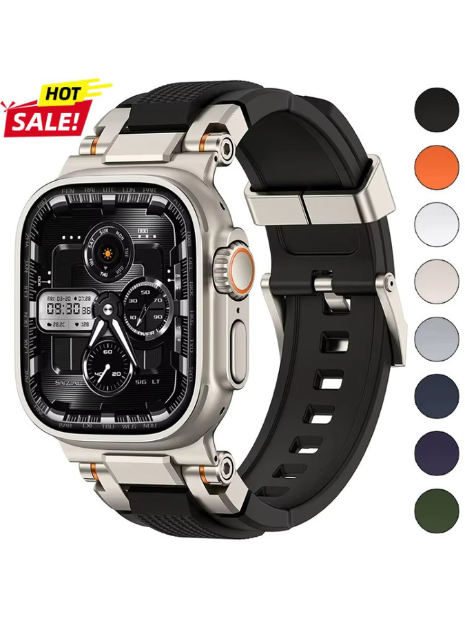 FancyWrist Uhrenarmband Silikon, Schwarz, Herren - Bild 6