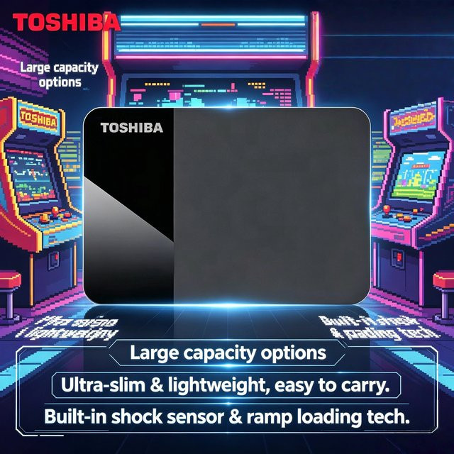 Toshiba Canvio Ready Externe Festplatte 2,5 Zoll USB 3.0 Schwarz - Bild 1