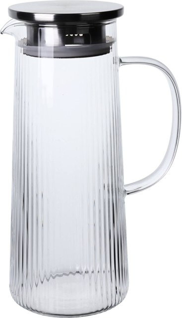 Pocoline Glas-Karaffe mit Deckel, transparent, 1,3 l - Bild 1