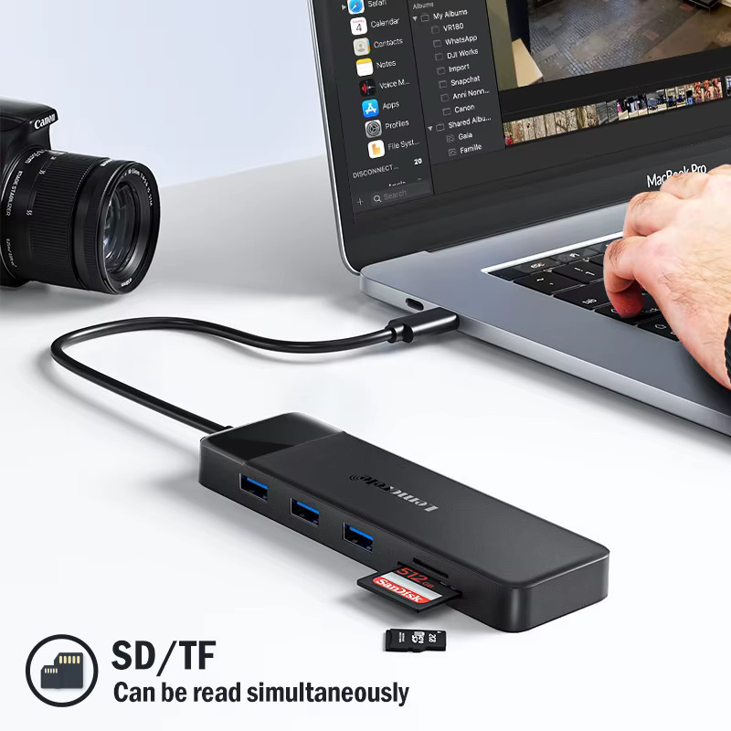 Lemorele TC94 10-in-1 USB-C Dockingstation mit 4K UHD, Dual HDMI, VGA, 100W PD-Stromversorgung und SD/TF-Adapter für Laptop und TV - Bild 3