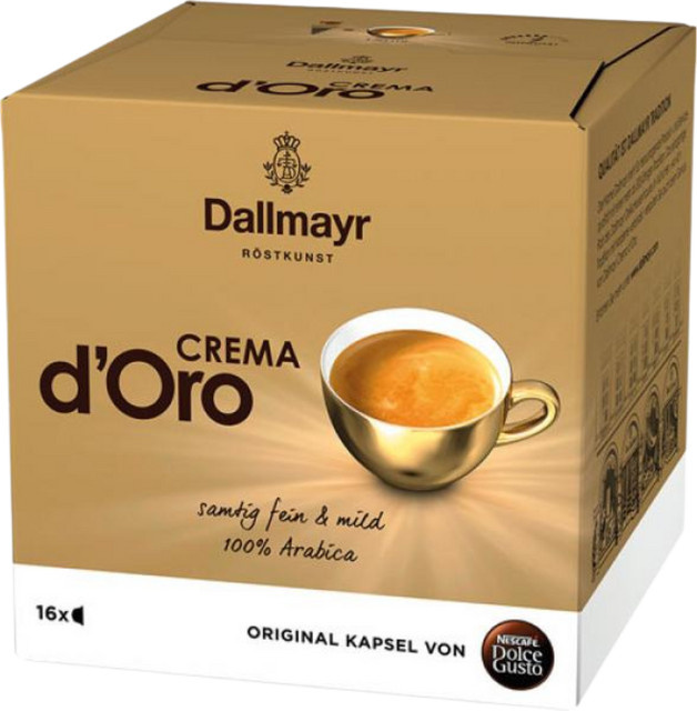 Dallmayr Nescafé Dolce Gusto Crema d'Oro, Kaffeekapseln, 16 Stück - Bild 1