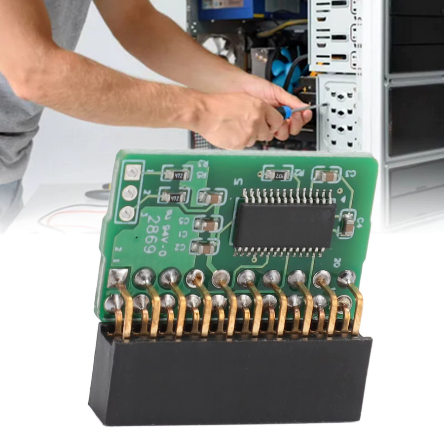 SuperMicro TPM 2.0 Modul AOM TPM 9665V Vertikal 20-Pin Trusted Platform Module in Grün - Bild 2