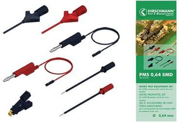 Hirschmann Test & Measurement PMS 0,64 SMD Messleitungs-Set in Schwarz und Rot - Bild 1