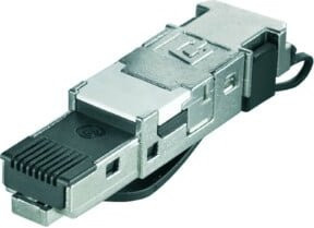 Weidmüller RJ45 Stecker IE-PS-RJ45-FH-BK Ethernet LAN Schwarz werkzeuglos - Bild 1
