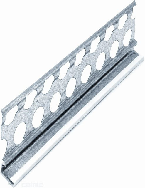 Catnic Sockelputzprofil in Silber, Breite: 14 mm, Länge: 2500 mm - Bild 1
