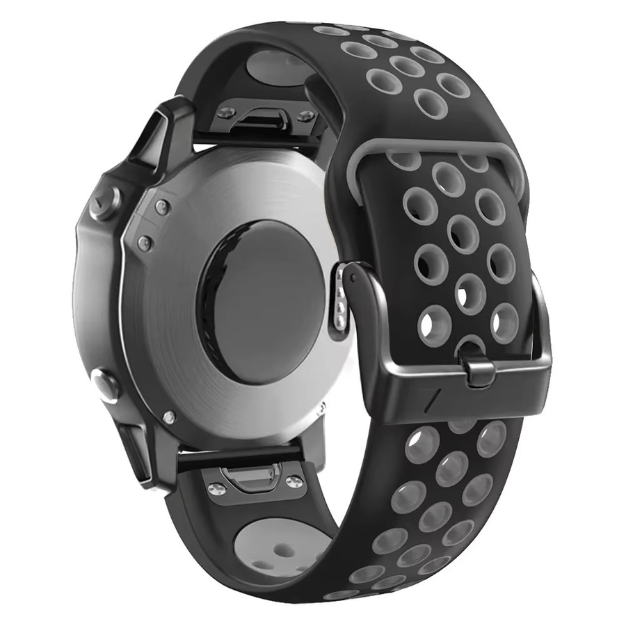 QCTOG Uhrenarmband Silikon, Schwarz, Unisex - Bild 3