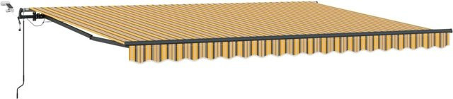 vidaXL Markisenstoff aus Polyester, Mehrfarbig, B: 450 cm, H: 350 cm - Bild 1