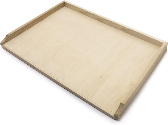 HolzFee Backbrett Teigbrett Nudelbrett aus Holz in Beige, B/T: 70 x 49 cm - Bild 1