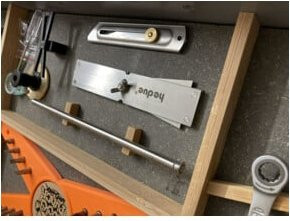 Hedue Zinken-Schmiegen S 200 aus Edelstahl in Silber mit Neigung 1:8 - Bild 1