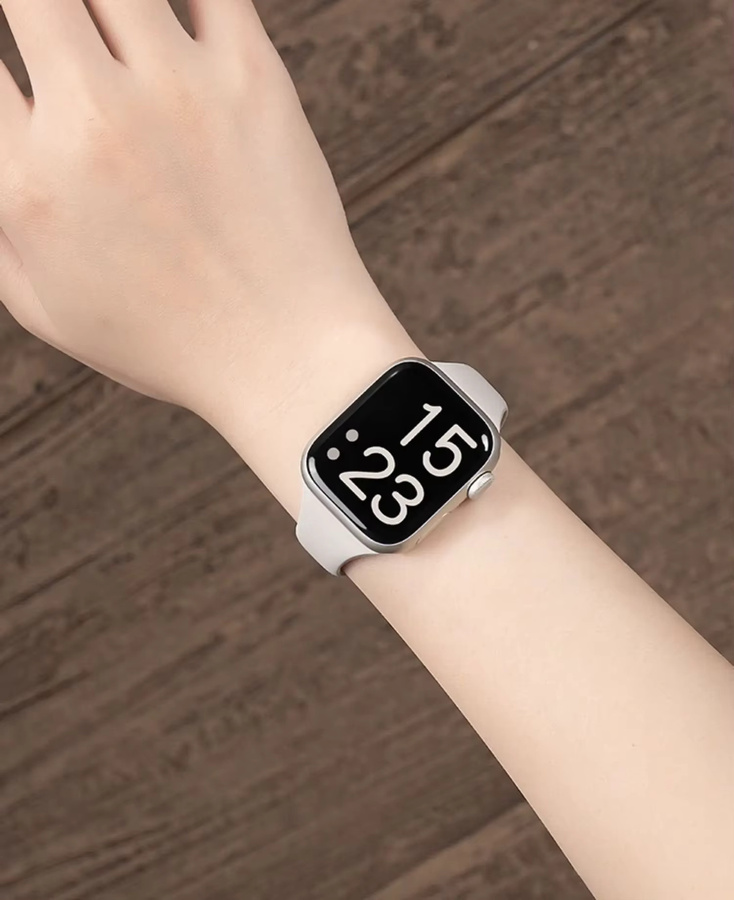 Sport-Silikonband für Apple Watch, Weiß, Unisex - Bild 1