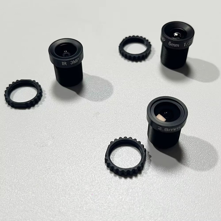 WOLILIWO CCTV-Kameraobjektiv mit Nachtsicht, 3MP Pixel, 1/3 Zoll IR-Objektiv für Netzwerkkameras, Farbe: Schwarz - Bild 2