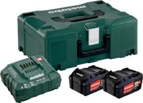 Metabo Basis-Set mit 2 x 4.0 Ah Li-Ion Akkus und metaBOX 145 in Grün - Bild 1