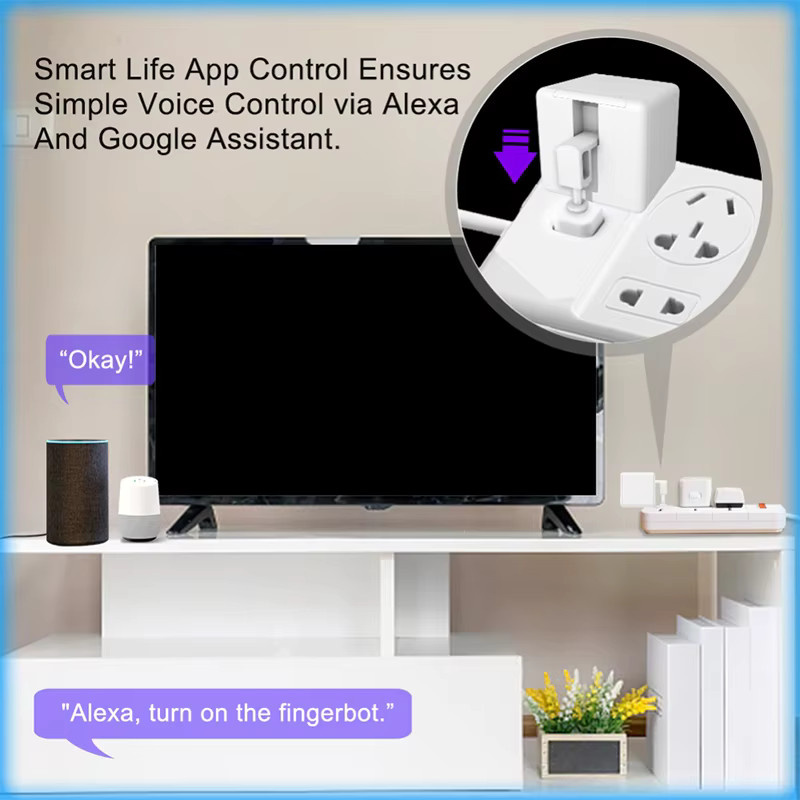 RSH Smart Fingerbot Schalter-Timer-Steuerung in Schwarz, kompatibel mit Tuya Smart, Alexa und Google Assistant via Wi-Fi - Bild 2