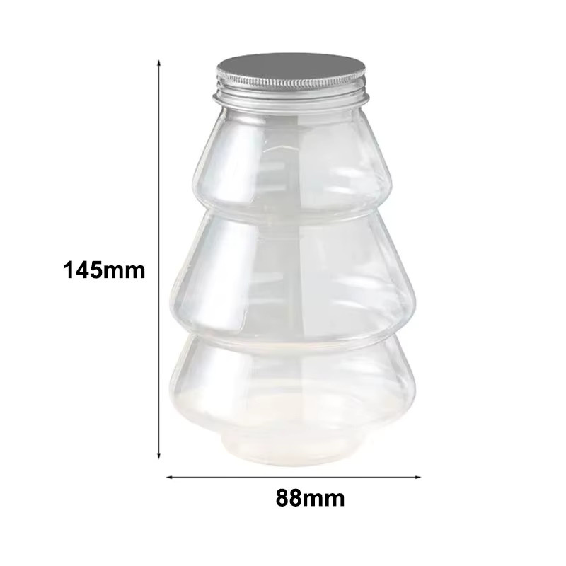 Transparentes Vorratsglas aus Glas mit Schraubverschluss für Kekse und Süßigkeiten, 500 ml - Bild 2