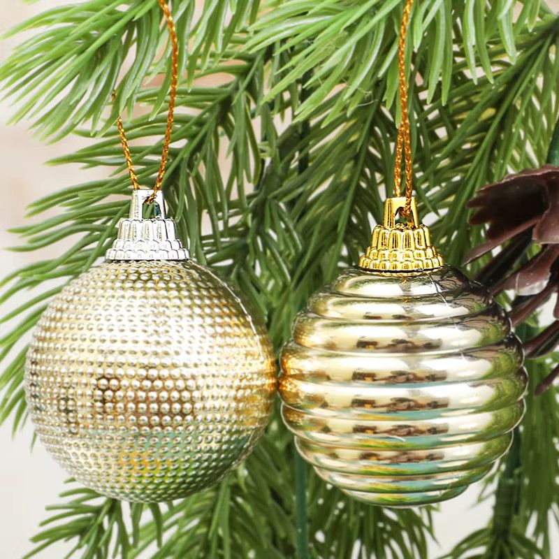 CHIXINHAPPY 100 Stück Weihnachtskugeln Kappen in Gold und Silber als Baumschmuck und Weihnachtsdekoration - Bild 2