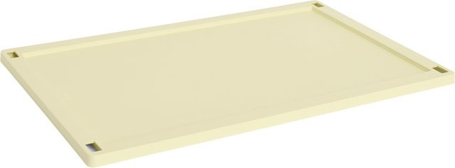 HAY Colour Crate Deckel L in Gelb und Beige aus Kunststoff mit Deckel und Stapelfunktion - Bild 1