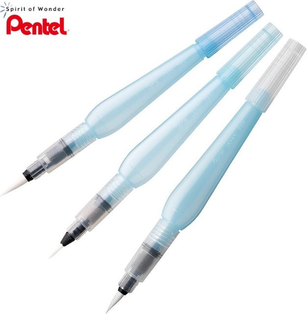 Pentel Arts Aquash Wasserpinsel mit langlebigen Nylon-Borsten in Blau - Bild 1