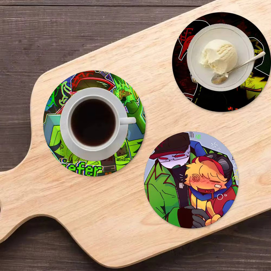 Holzuntersetzer FUN Tales Griefer Anime Design in Multicolour für Tisch und Schreibtisch - Bild 4