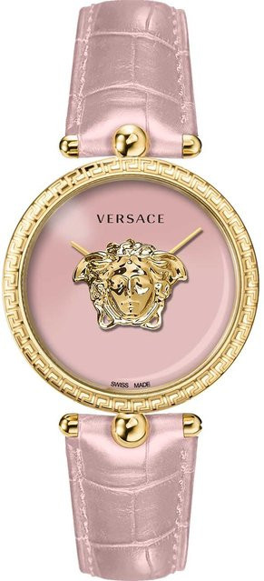 Versace Damenuhr Palazzo, Quarz, Edelstahl, 39 mm, Pink, 5 ATM - Bild 1