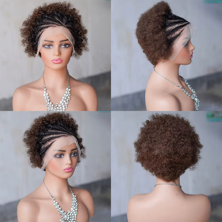 Dula A Hair Afro-Lockenperücke, Remy-Echthaar, 13 x 4 Spitzenfront, Damen - Bild 3