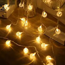 OKAL RED EAST LED-Lichterkette mit Blasenkugeln, batteriebetrieben oder per USB, 1,5 m bis 6 m für deine Dekoration bei Hochzeiten, Geburtstagen oder Weihnachtsfeiern - Bild 4
