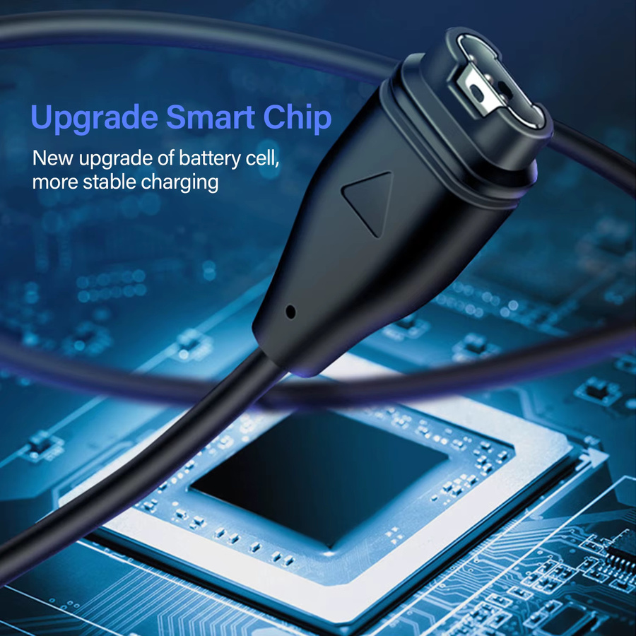 Garmin Universal USB Typ-C Ladekabel USB-A auf USB-C für Fenix 5 5S 5X Plus 6 6S 6X Pro 7 7S 7X in Schwarz - Bild 5