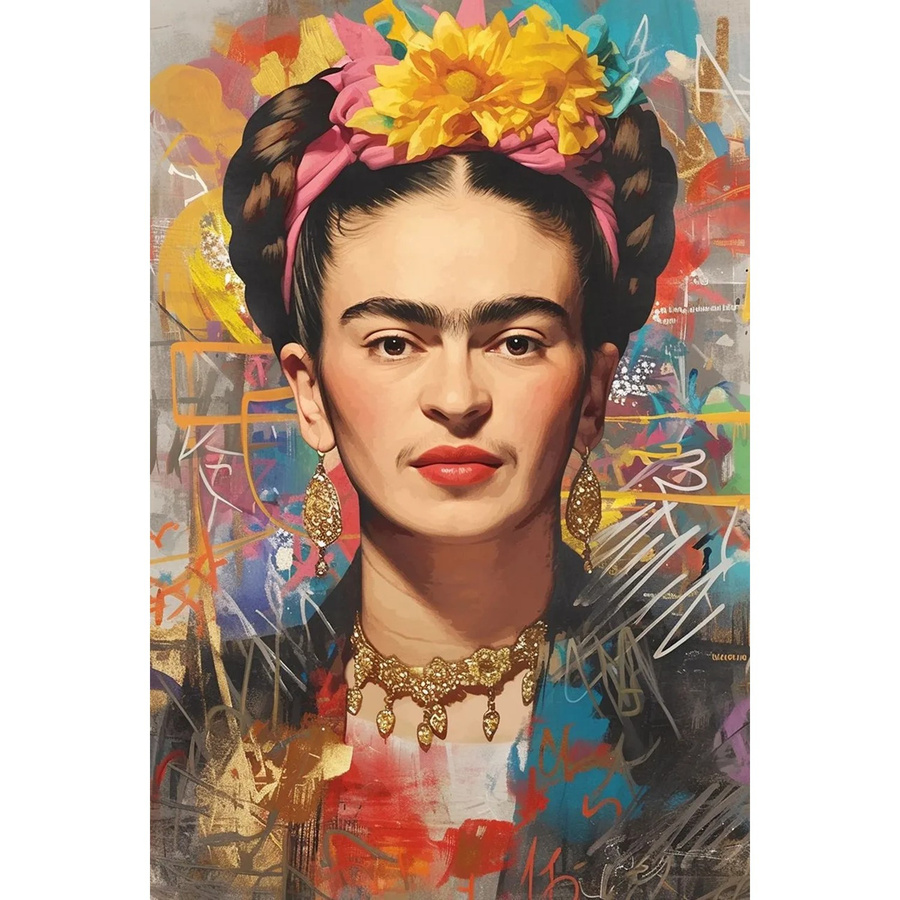 Art Universe Glasbild Colourful Mexican Flair in Multicolour, B: 80 cm, H: 120 cm - Bild 2