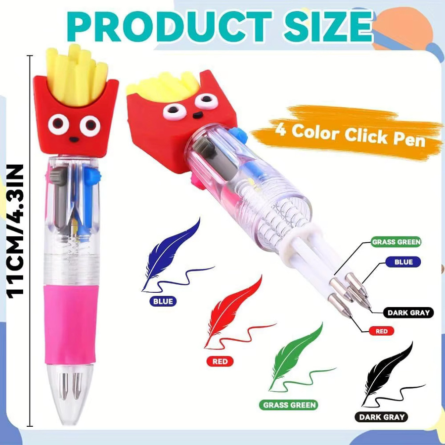 TWBEB Mini Kugelschreiber im Kawaii-Design mit Cartoon-Motiven wie Unicorn und Flamingo, Mehrfarbig - Bild 2