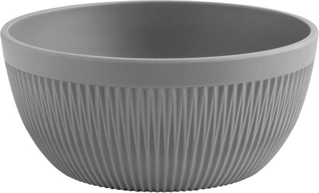 VEGA Schale Kanas rund mit Relief in Grau, Durchmesser: 17 cm, Höhe: 7,5 cm, 900 ml - Bild 1