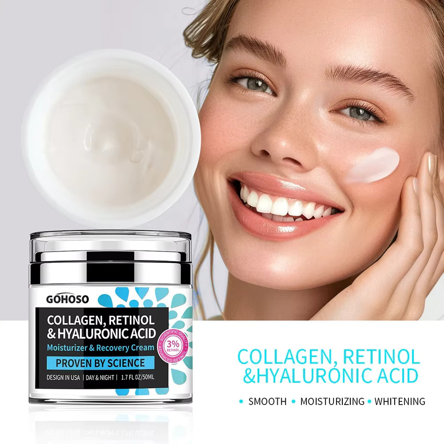 ENVISHA Gesichtspflege Creme mit Kollagen, Retinol, Hyaluronsäure - Bild 3