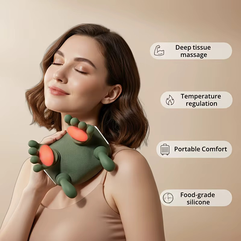 4DBionic Finger Wireless Nacken- und Schultermassagegerät, Green - Bild 2