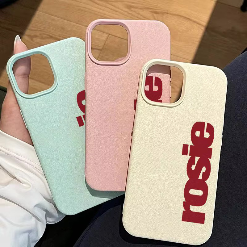 Rosie Lichee Handyhülle mit englischem Buchstaben R in Multicolour für iPhone 11 bis iPhone 17 Pro Max und XR, stoßfeste Ledermuster Schutzhülle - Bild 3