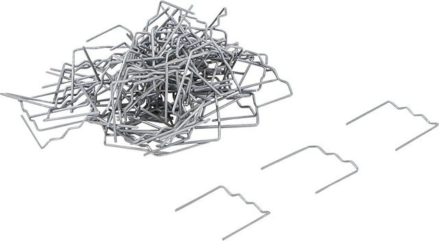 BGS Reparaturklammern Satz Flach in Silber, 100-teilig, 0,6 mm - Bild 1
