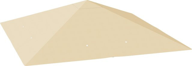 Outsunny Ersatzdach für Gartenpavillon aus wasserabweisendem Oxford-Stoff mit UPF30+, B/T: 3 x 3 m, Beige - Bild 1