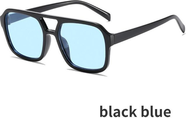 CICI Global Glasses Sonnenbrille, quadratisch, Vollrand, Kunststoff, weiß - Bild 1