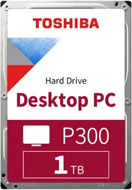 Toshiba P300 HDWD110 Desktop-Festplatte 1TB SATA3 7200RPM Rot 3,5 Zoll - Bild 1