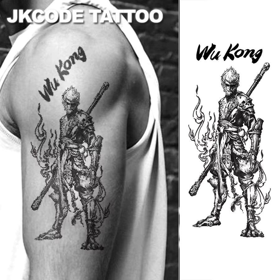 JKCODE TATTOO Kräutertattoo Wu Kong Graffiti-Design - Bild 2