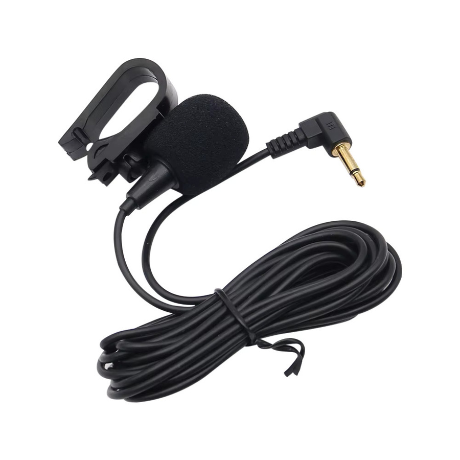 WYMECT Lavalier Mikrofon mit 3,5mm Klinkenstecker in Schwarz für Auto DVD Radio, 3m Kabel - Bild 3