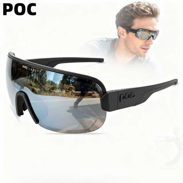 POC AIM Sportsonnenbrille, Vollrand, Black, Kunststoff - Bild 1